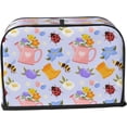 thumbnail image 2 of Toaster Cover 4 Slice Honeybee Dustproof Bread Maker Cover Fingerprint Bakeware Protection Wide Slot Toaster Bag Reusable Kitchen Small Appliance Cover TC278, 2 of 5