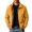 Yellow, variant on Men's Bomber Jacket Long Sleeve Full Zip Jacket Solid Color Outdoor Sports Coats Yellow Size S
