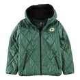 thumbnail image 1 of G-III Sports Womens Green Bay Packers Puffer Jacket, Green, Small, 1 of 2