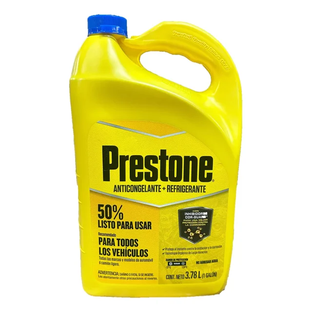Anticongelante+Refrigerante Prestone 50% para todos los vehiculos 3.78 Litros