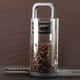 thumbnail image 3 of 2X Tarros Herméticos de Vidrio Contenedores de Almacenamiento de Granos de Café Almacenamiento de Nueces y Refrigerios Tarros Herméticos con Anillo de Sellado (Grande), 3 of 5