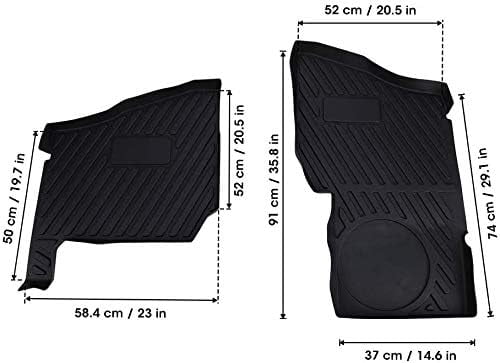A & UTV PRO Front Floor Mats 2018-2023 Polaris Ranger XP 1000 Crew