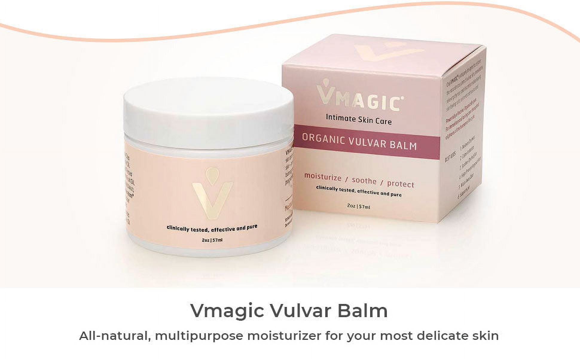 Medicine Mama’s Apothecary Vmagic Organic Vulva Cream Intimate Skin Care Menopause Support Relieves Feminine Dryness Itching Burning Redness Irritation Hormone Free 2 oz