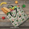 thumbnail image 5 of Honeii Armadillo Print Tote Bag, Reusable Grocery Shopping Bag,Shoulder Bag with Inner Pocket, 5 of 7