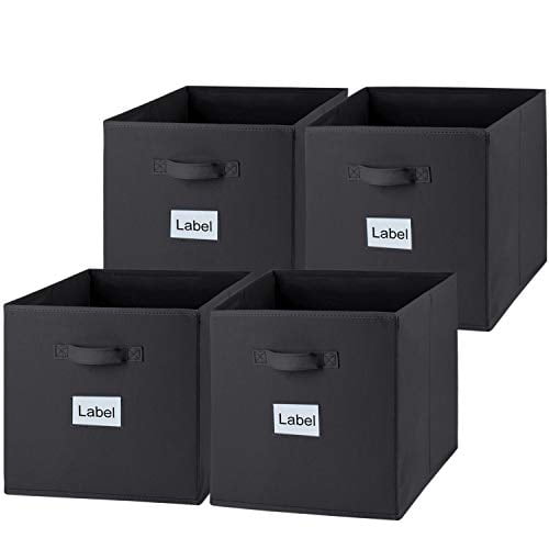 13 Inch Cube Storage Bins 4 Pack Large, 13 Inch Cube Storage Bins Plastic