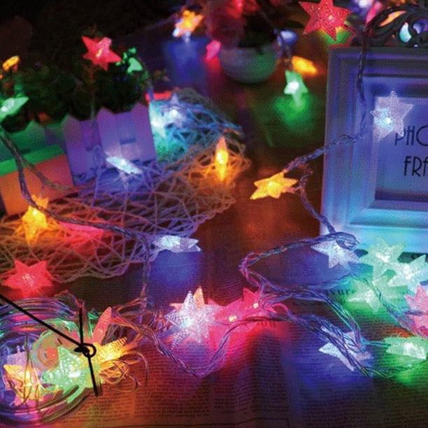 Cadena De Luces LED Sky Star Lights, Cadena De Luces Negras Con Burbujas Intermitentes, Luces