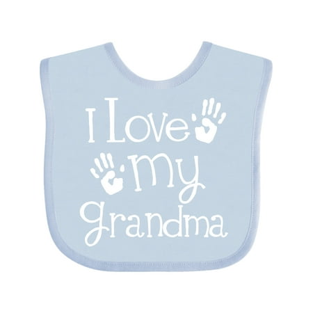 

Inktastic I Love My Grandma Grandchild Gift Baby Boy or Baby Girl Bib