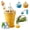 Yellow, variant on 2-in-1 Collapsible Ice Ball Maker Cup – Portable Silicone Beverage Tumbler with Straw, Leakproof Design for Iced Drinks, Travel Commute Sports Daily Use, BPA Free
