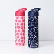 TAL Stainless Steel Ranger Water Bottle with Easy Sip Straw 26 fl oz, Sports Print
