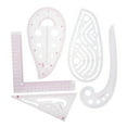 thumbnail image 5 of FELTECHELECTR 1Set Multifunctional Ruler Sewing Ruler Clothing Design and Cutting with L Shape Triangle Curve Shapes, 5 of 8
