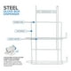 thumbnail image 2 of Dispensador de guantes Stock Your Home, soporte de pared doble de metal blanco, 2 of 7