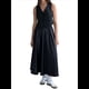 thumbnail image 3 of Faldas para Mujer, Cintura Alta, Elegantes, Midi, de Satén Negro M, 3 of 6