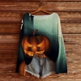 thumbnail image 2 of Breezora Tricot Imprimé Halloween pour Femmes Manches Longues Col Rond Décontracté Léger Automne et Hiver Taille TG Vert, 2 of 4