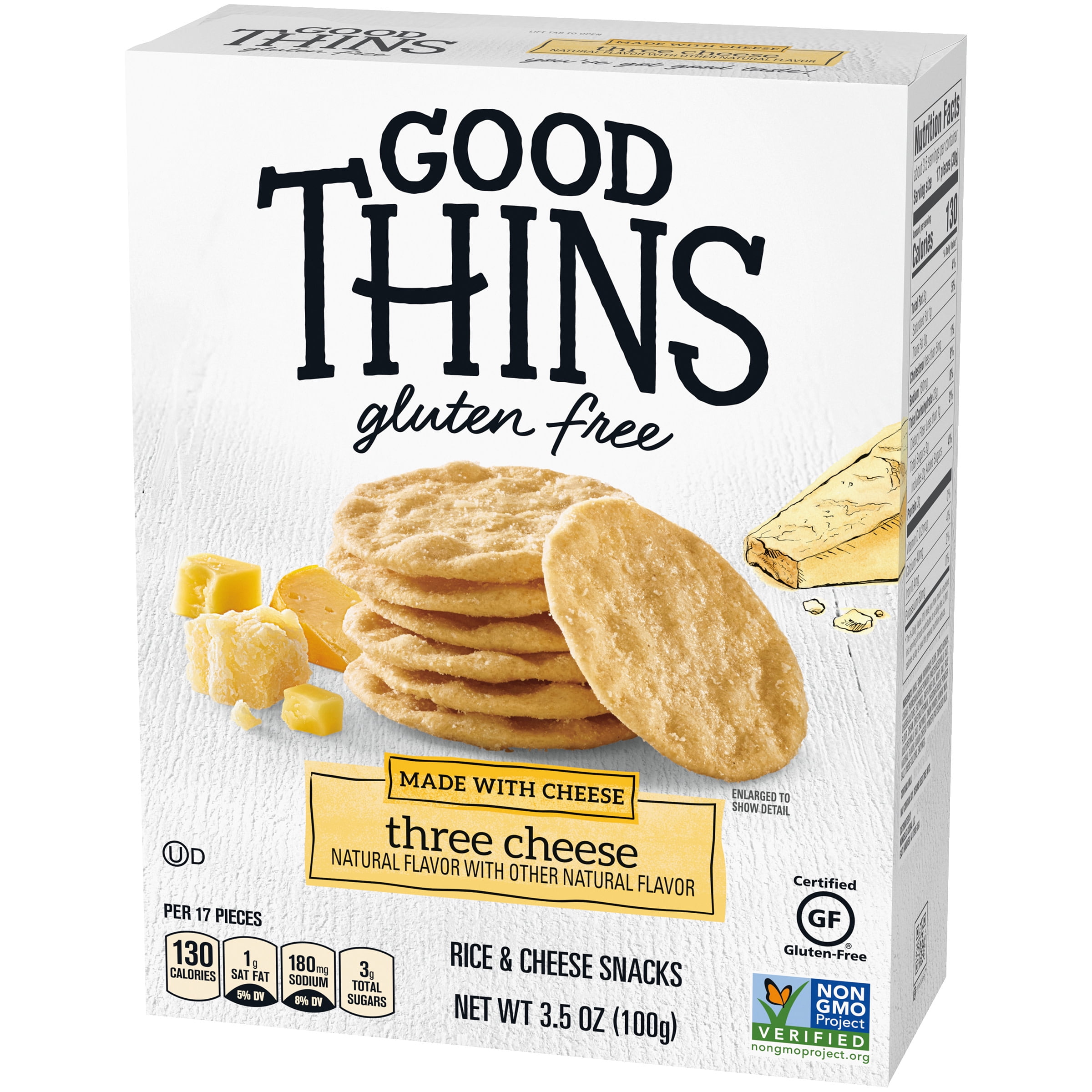Good Thins Parmesan & Garlic Rice & Cheese Snacks Gluten Free Crackers, 3.5  oz - Kroger