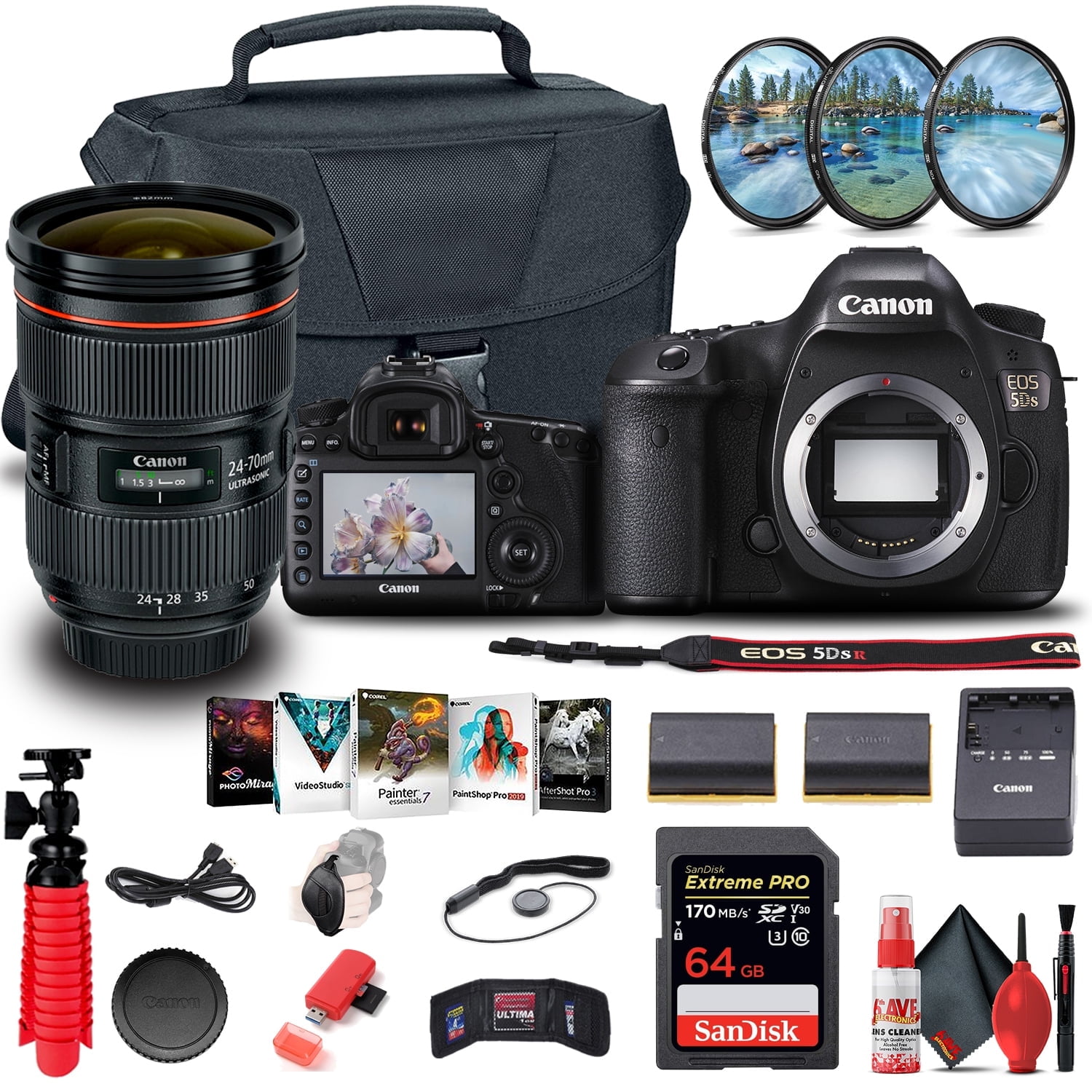 Canon EOS 7D DSLR Camera with 18-135mm Kit (3814B016) + EF 50mm