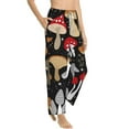 thumbnail image 2 of Balery Various Mushrooms print Women's Pajama Pants,Ultra Lightweight Pjs,Lounge Pant-X-Large, 2 of 9