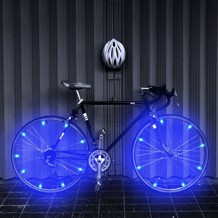 Bike Wheel Lights 2 Tires Bicycle Spoke Lights Night Riding LED Bike Light for Adult and Kids Gift 2 Pack