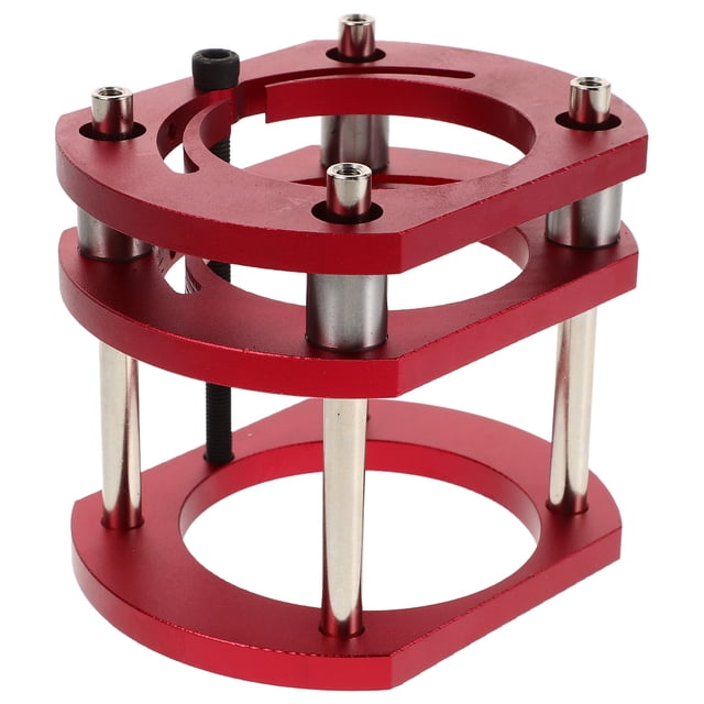 OUNONA Red Router Table Insert Plate with Lift System for Woodworking and Chamfering Tasks
