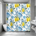 thumbnail image 5 of FastXmas 70 x 70 Inch Shower Curtain Floral Patterns Printed Decoration Waterproof Shower Curtain With Hooks Easily Install Shower Curtain,Machine Washable, 5 of 7
