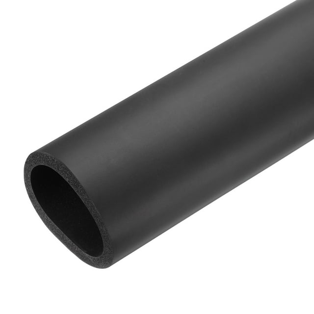 Tubos de espuma aislante Uxcell 1.97" x 2.52" para aislamiento de conservación de calor, aislamiento antifrío para empuñadura, color negro