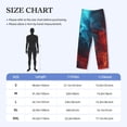 thumbnail image 2 of Salouo Red And Blue Fire Print Pajama Pants for Men, Lounge Pants Elastic Waistband Casual Men's sleepwear Loungewear Sleep Pajama Pant -X-Large, 2 of 7