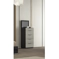 thumbnail image 1 of K-Living Travis 2 Tone Grey Commode avec miroir intégré et rangement pour bijoux, 1 of 3