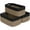 Black & Jute, variant on PETGLE Baskets for Shelves, Storage Basket for Organizing, Storage Bins, Toy Box, Wicker Basket for Organization 3 Pack, White & Light Gray, 13 x 8 x5 in
