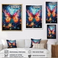 thumbnail image 4 of Designart "Butterfly Wild Color Flit I" Animals Butterfly Floater Framed Wall Decor, 4 of 5