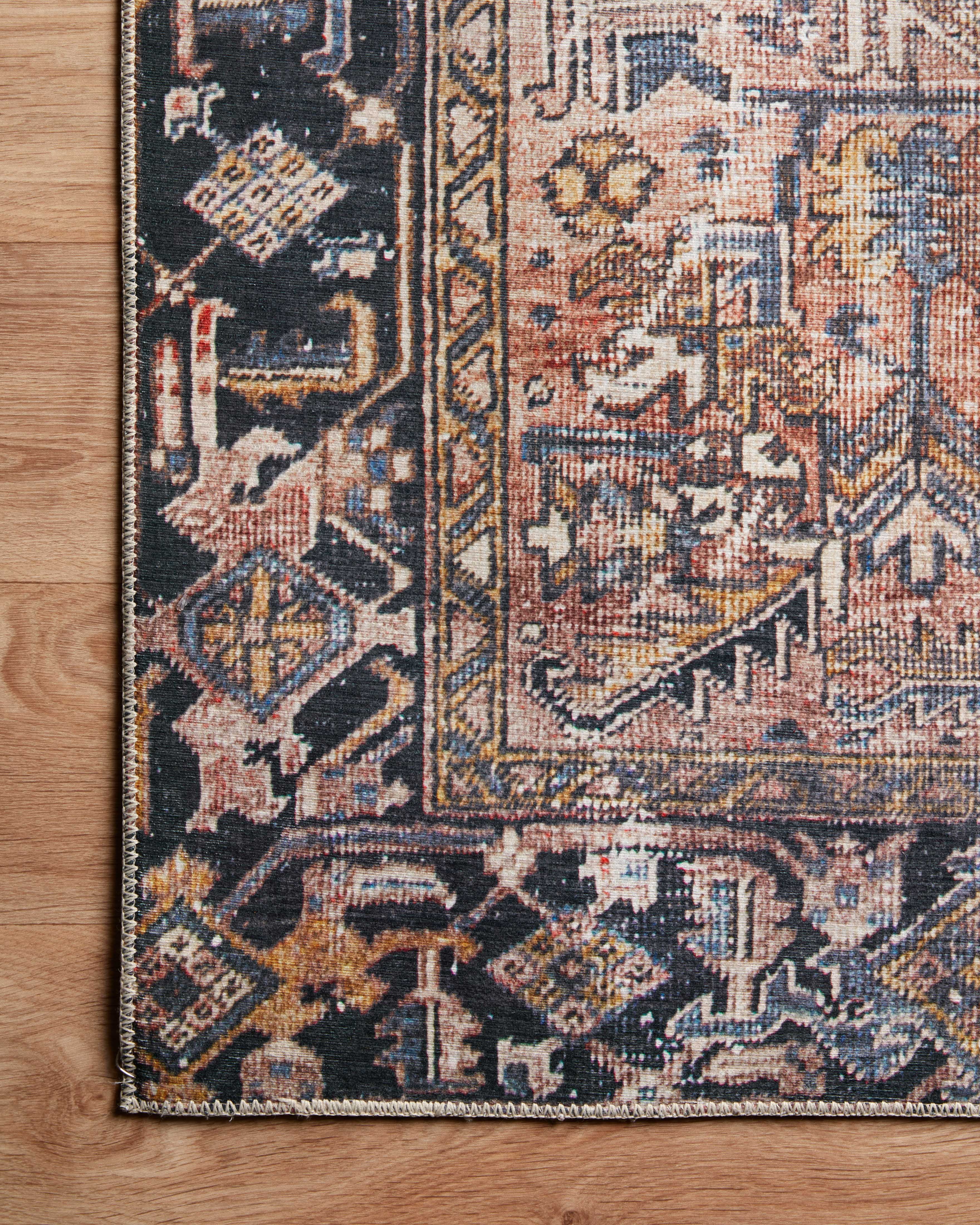 Chris Loves Julia x Loloi Jules Terracotta/Multi 7'-6" x 9'-6" Area Rug