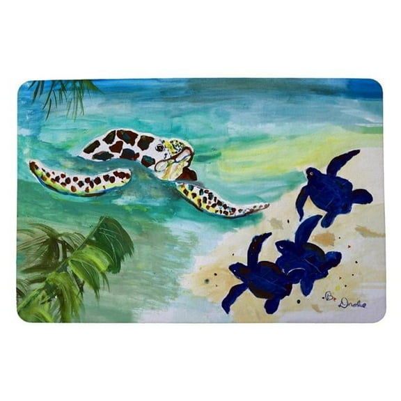 18 x 26 in. Sea Turtle & Babies Door Mat - Small