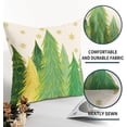 thumbnail image 4 of Green Christmas Pillow Covers 20x20 Inch Set of 2 Santa Tree Gold Snowflake Xmas Decorative Square Throw Pillows For Couch Winter Holiday Pillow Cases Farmhouse Home Decor For Sofa Porch Outdoor, 4 of 6
