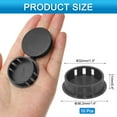 thumbnail image 2 of Uxcell 10pcs Tapones de Agujero de Nylon, Tapones de Agujero Redondo para Tornillos de 1-2/7" (32mm), Negro, 2 of 7