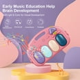 thumbnail image 3 of Baby Play Mat Baby Gym,Funny Play Piano Tummy Time Baby Activity Mat with 5 Infant Sensory Baby Toys, Music and Lights Boy & Girl Gifts for Newborn Baby 0 to 3 6 9 12 Months (New Pink), 3 of 5