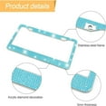 thumbnail image 3 of YOPTOP 2PCS Bling Car License Plate Frame  Sparkly Rhinestone Stainless Steel License Plate Cover/Holder  Universal for Most Cars  SUVs  Vehicles with Screw Set  Auto Accessories for Wome,lightblue, 3 of 14