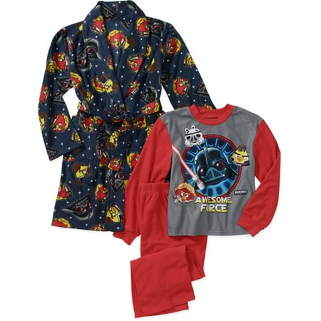 Star Wars Angry Birds Boys' 3 Piece Robe Set