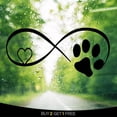 thumbnail image 1 of Compre 2 y obtenga 1 gratis, calcomanías y pegatinas para parachoques perro gato pata amor huella pegatinas reflectantes para coche para automóvil motocicleta carreras camiones portátil, 1 of 3