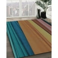 thumbnail image 2 of Ahgly Company Indoor Square Patterned Camouflage Green Area Rugs, 5' Square, 2 of 6