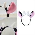 thumbnail image 2 of FENOHREFE Cartoon Cow Horn Headband Soft Fabric Elastic Designs for Kids Teens and Adults Anime Lover Cosplay Event Accessory, 2 of 7