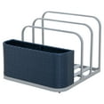 thumbnail image 3 of SUNJOY  Aluminum Pool Float Storage Rack, 35-Inch Outdoor Wicker Poolside Float Organizer, Pool Float Caddy for Cushions, Floaties, Noodles, Pool Toys, Navy, 3 of 12