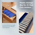 thumbnail image 2 of Annvchi  3-Pack Coin Slab Storage Boxes - 20-Slot Plastic Cases for 60 Coins, Compatible with PCGS NGC PMG Holders, 2 of 6