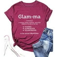 thumbnail image 3 of Women's Casual Fashion Letter Print Crew Neck Short Sleeve T Shirt Stylish Graphic Tee For Women Womens Athletic Wear Women Shirts Tees Tops for Women Womens V Neck Women Long Sleeve Shirts Short, 3 of 3