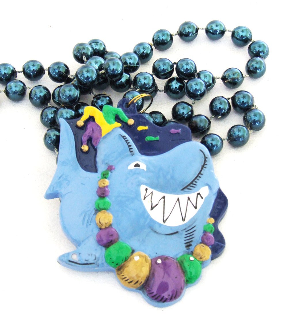 Shark Luaua Mardi Gras Bourbon Street Mardi Gras Beads New Orleans
