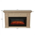thumbnail image 4 of Real Flame Alcott 75" Landscape Electric Fireplace in White Oak, 4 of 9