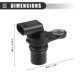 thumbnail image 4 of Sensor de posición Unique Bargains para Chrysler 200 2011-2013 ABS No.5033308AB Negro 2 piezas, 4 of 7