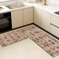 thumbnail image 5 of Farmhouse Kitchen Rugs Set 3 Piece, Boho Kitchen Mats for Floor, Non-Slip Kitchen Rug Waterproof Mats for Kitchen, Runner Rugs for Hallway Laundry Holiday Sink Decor, 5 of 12