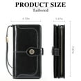 thumbnail image 6 of FALAN MULE Women Leather Wallet Large Capacity Bifold RFID Blocking Card Holder with Zipper Coin Pocket, 6 of 6