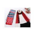 thumbnail image 6 of Women's 1950s Polka Dots Vintage Scarf, Sunscreen Lightweight Silky Neckerchief Head Wrap for Summer One Size polka dot-9, 6 of 6