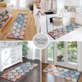 thumbnail image 6 of Yayeee Runner Rug for Bedroom 2'x6' Machine Washable Hallway Non Slip Mat, Blue Art Pattern, 6 of 8