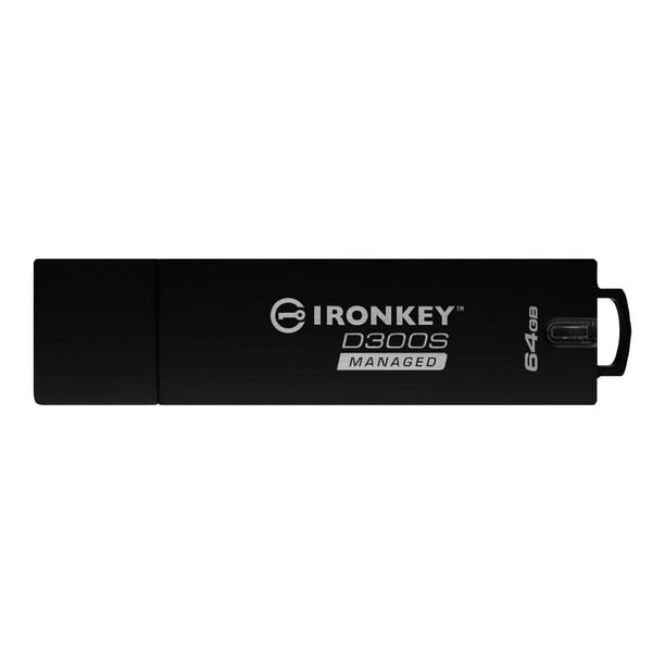 IronKey D300S Managed - USB flash drive - encrypted - 64 GB - USB 3.1 ...