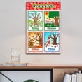 thumbnail image 4 of Póster educativo para niños de 8x12 pulgadas, cuadros de tiempos educativos para , póster de la de niños para estaciones Hugo carteles educativos para niños, 4 of 7